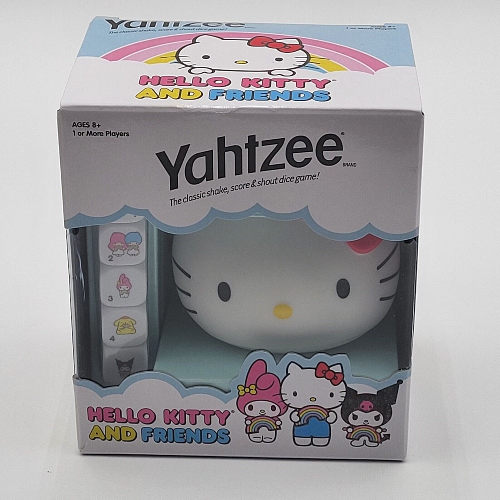 Hello Kitty and Friends Yahtzee Dice Game Ages 8+ Players 1+
